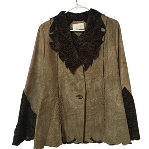 faux shearling coat size 8/10